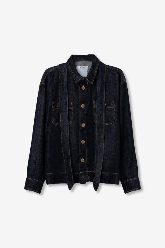 Camisa vaquera con lazada Tiffosi Charlotte