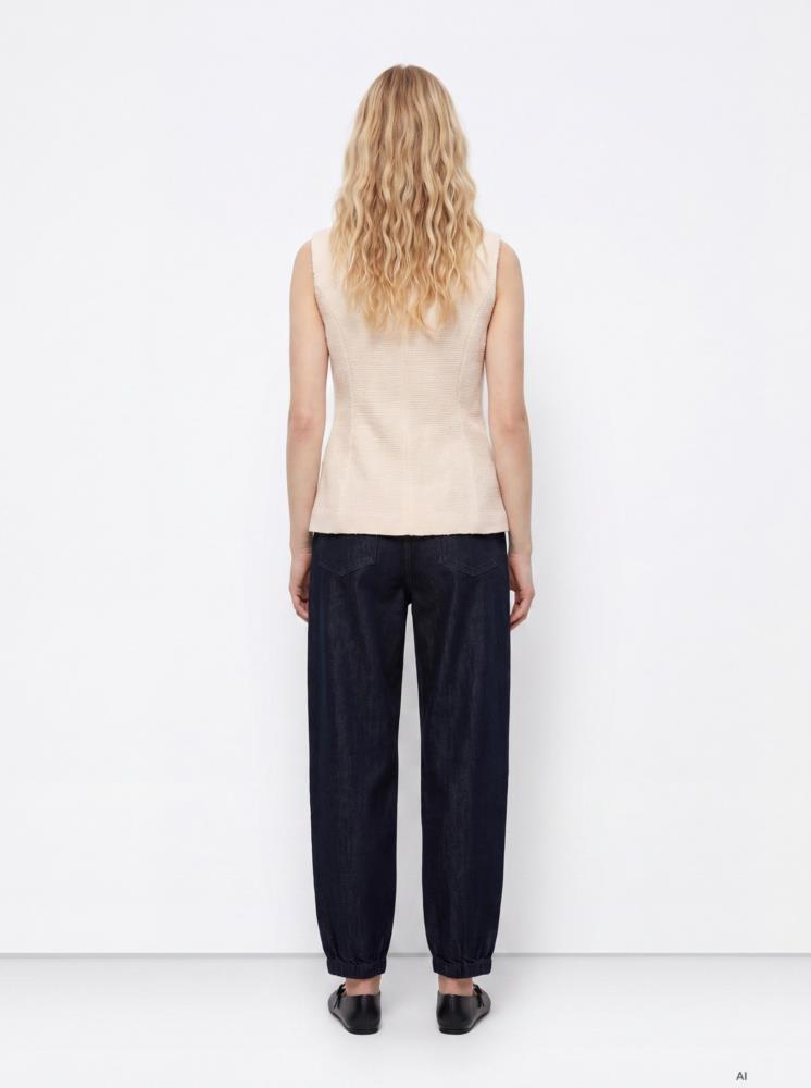 Pantalon tejido vaquero Ballon trasera