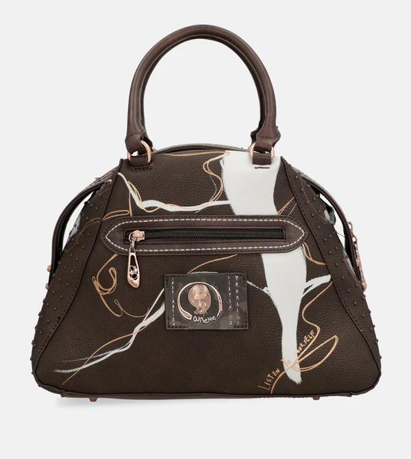 Bolso maletín estampado lienzo Anekke 37781-228 trasera