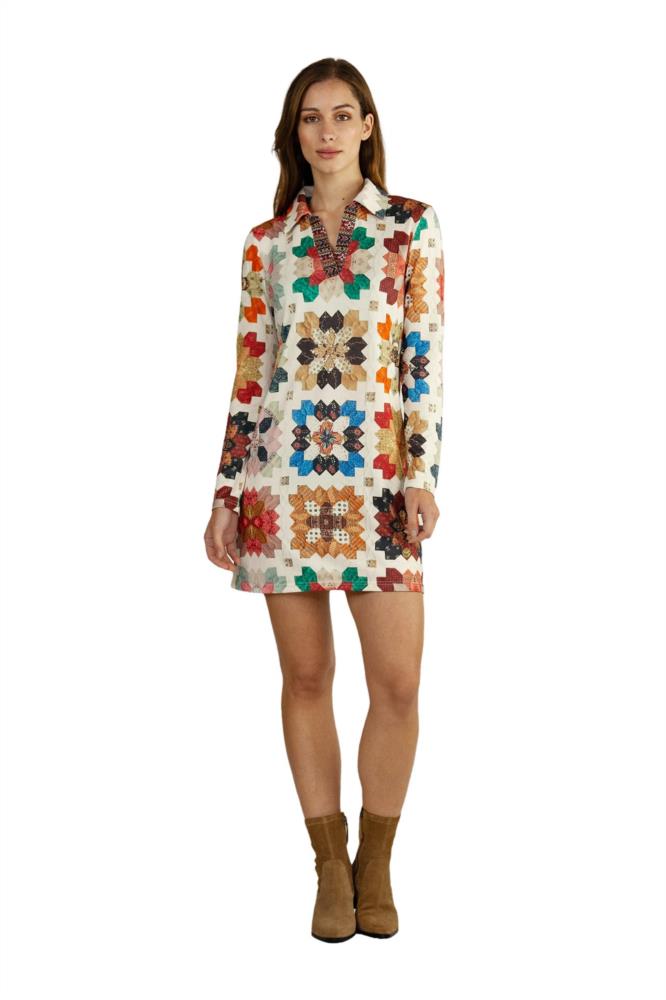 Vestido patchwork camisero Malalá Senay