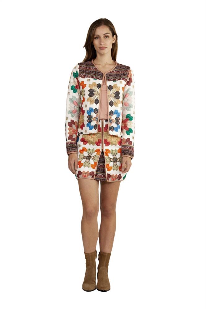 Falda Patchwork acolchada Malalá Apfel con cahqueta