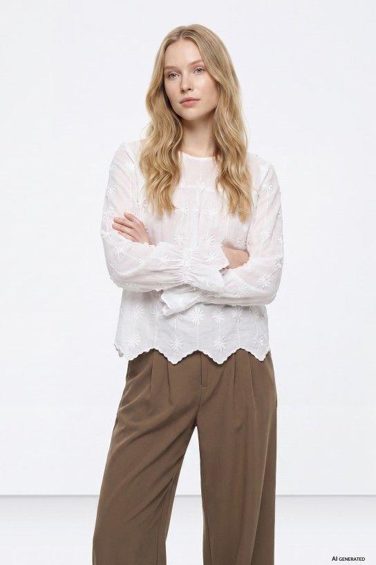 Blusa Tiffosi Falperra blanco