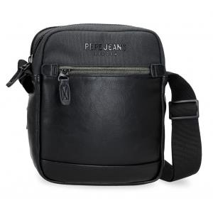 Bolso bandolera mediano polipiel con cordura Pepe Jeans Grays