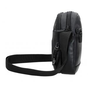 Bolso bandolera mediano polipiel con cordura Pepe Jeans Grays lateral