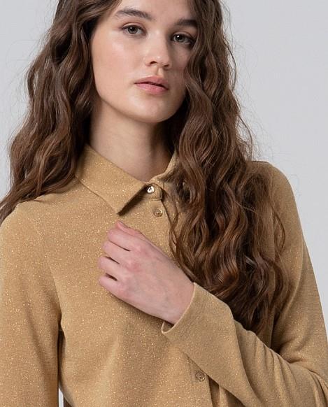 Camisa punto lamé Surkana Irlu  detalle