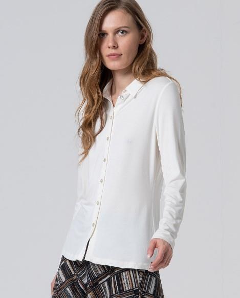 Camisa lisa punto Surkana Lisi crudo