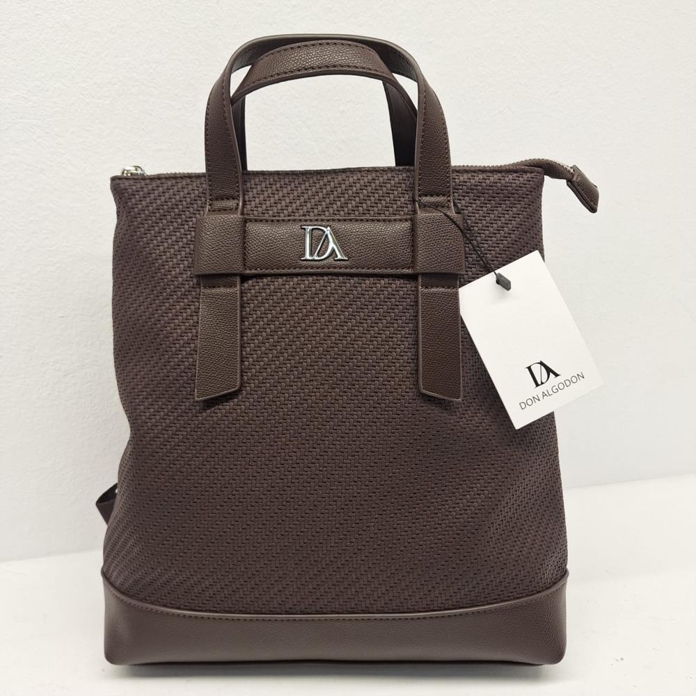 Bolso mochila espiga engomada Don algodón marrón