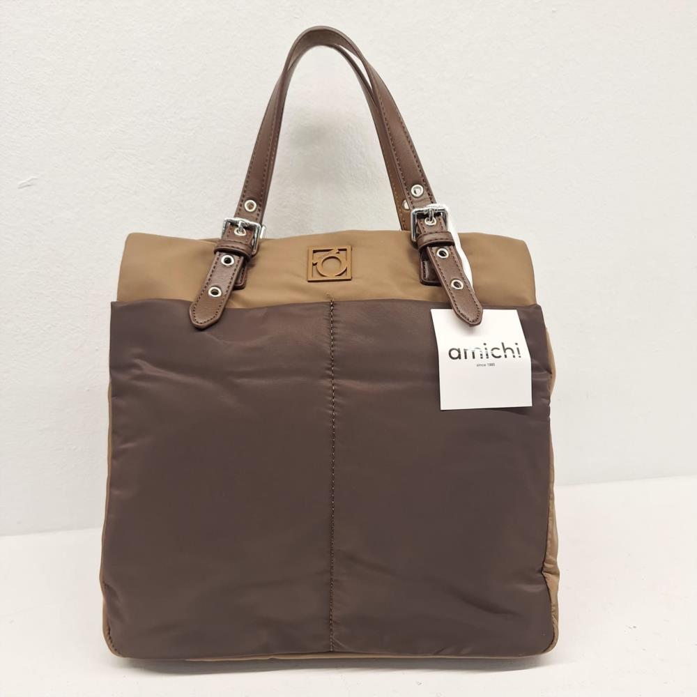 Bolso mochila nylon bicolor Amichi
