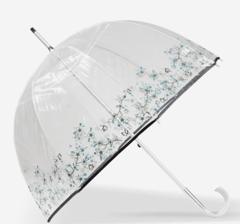 Paraguas vinilo seta guirnalda flores Isotoner