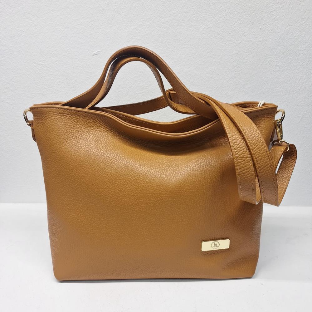 Bolso paquetero piel asas diagonales Manuel Gallardo cuero