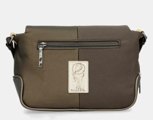 Bolso bandolera con tapa estampado Anekke Muse trasera