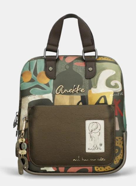 Bolso mochila con asas cortas estampado Anekke Muse