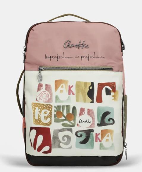 Mochila under seat estampado rosa Anekke