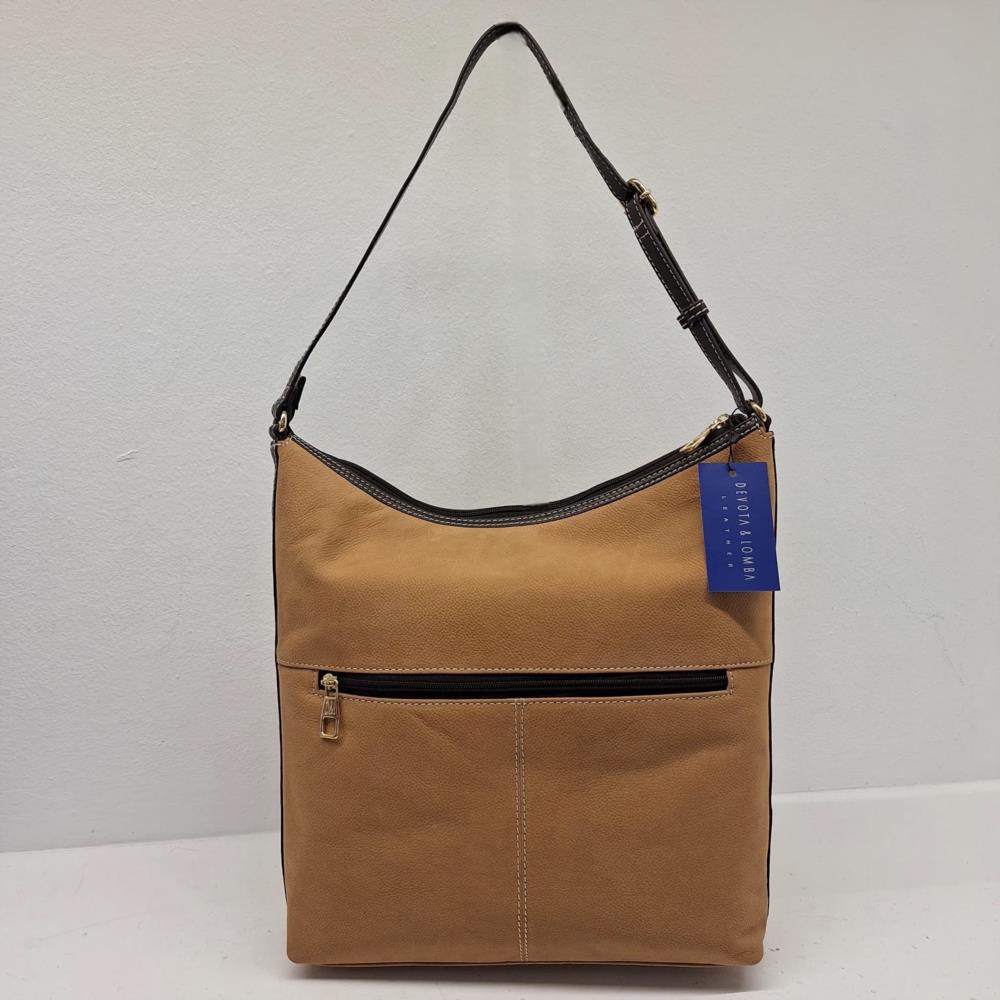 Bolso vertical agondolado serraje Devota & Lomba trasera