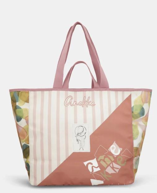 Bolsa playa estampado rayas Anekke Muse trasera
