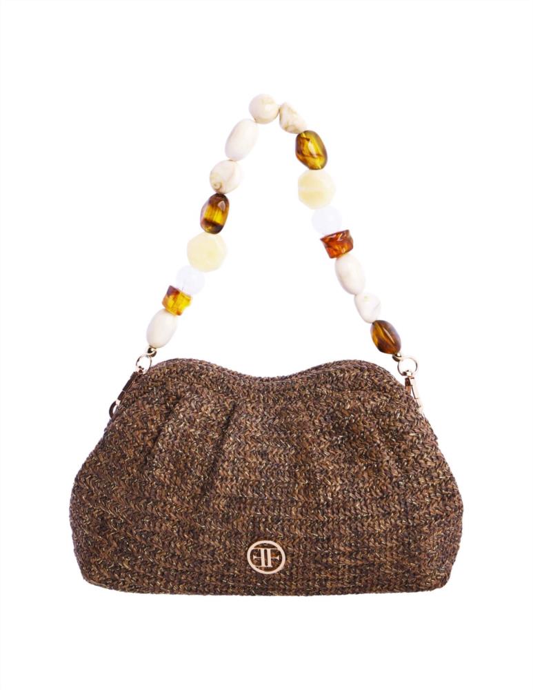 Bolso boquilla onda forrada Eferri 37550 marrón