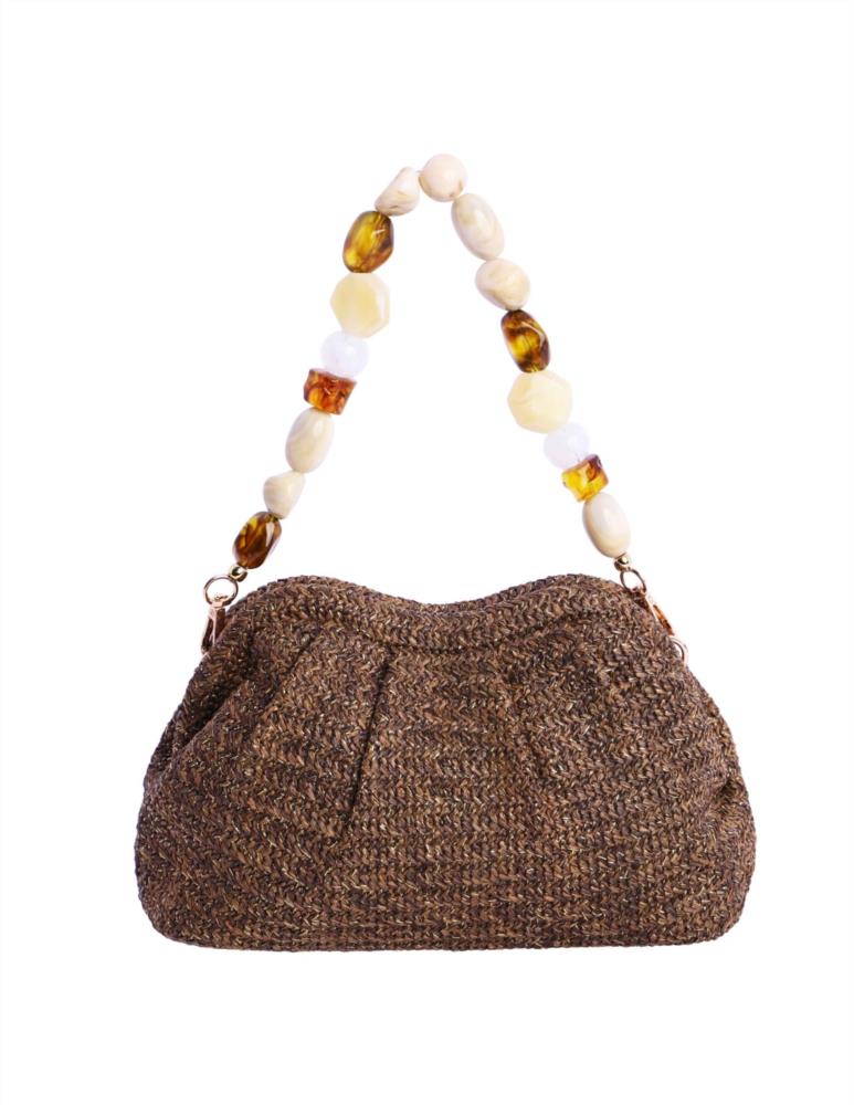 Bolso boquilla onda forrada Eferri 37550 marrón trasera