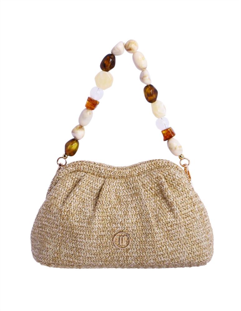 Bolso boquilla forrado onda pajilla 37550 natural