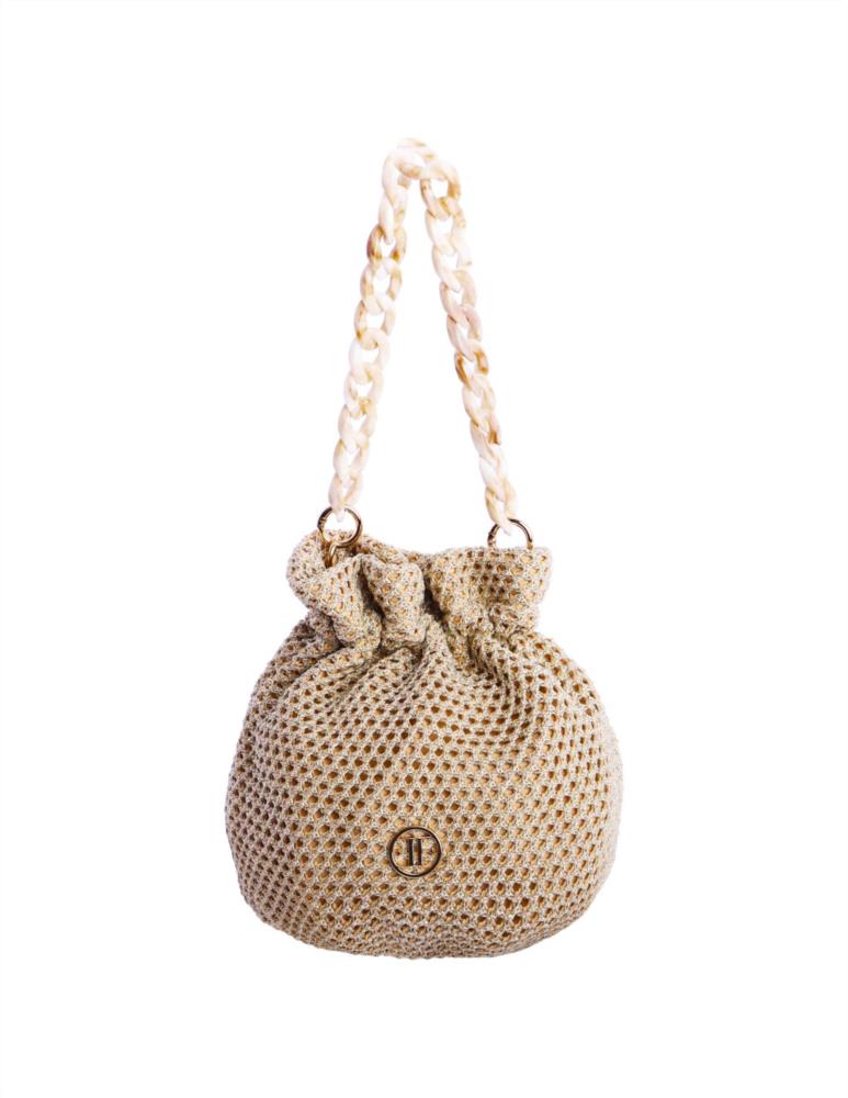 Bolso bombonera malla metal Eferri 37510 oro