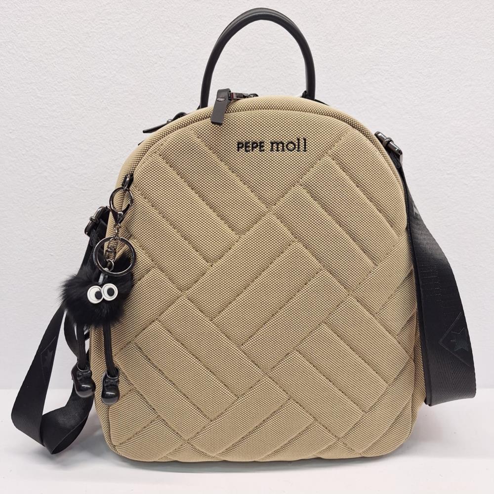 Bolso mochila loneta con bichín Pepe Moll 252203 Mili