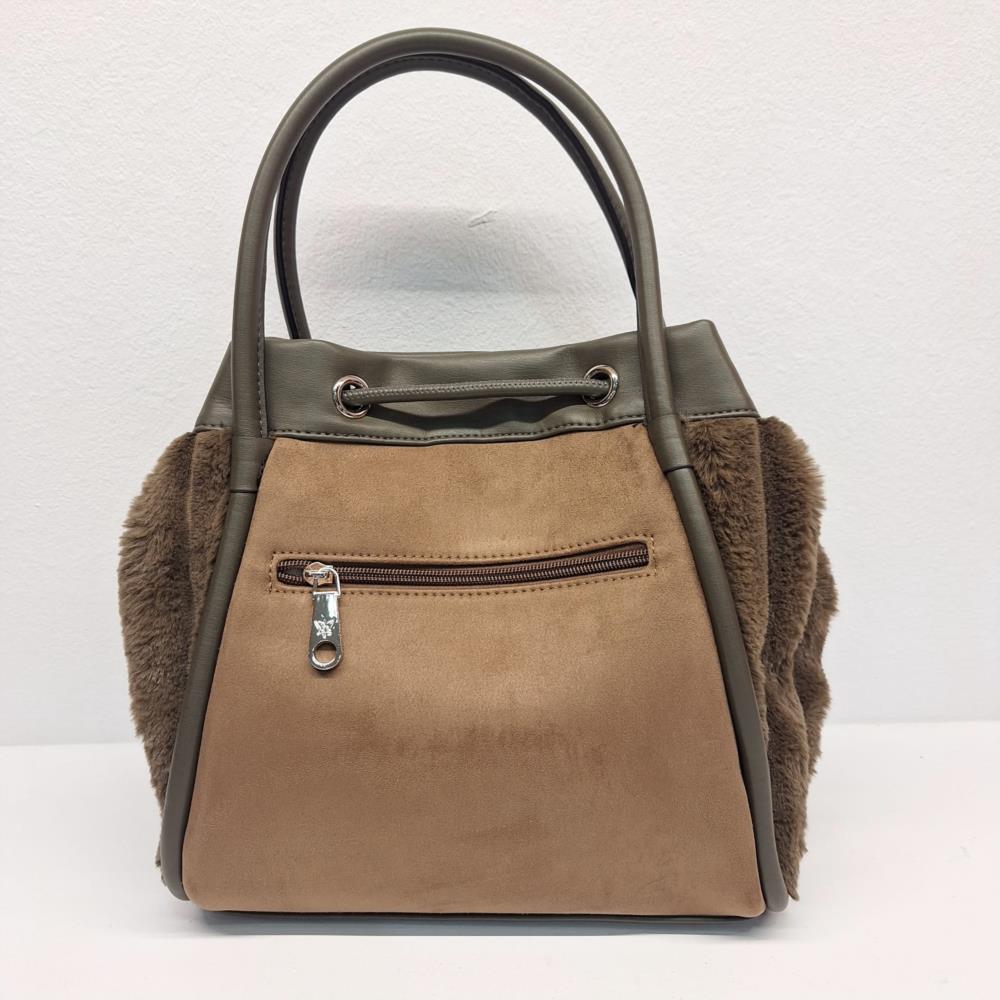 Bolso bombonera pelito Pepe Moll 252402 Mayca marrón trasera