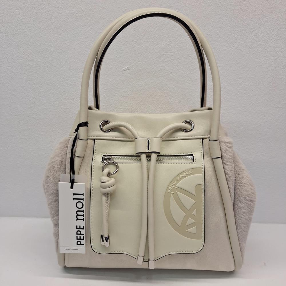 Bolso bombonera pelito Pepe Moll 252402 Mayca hielo