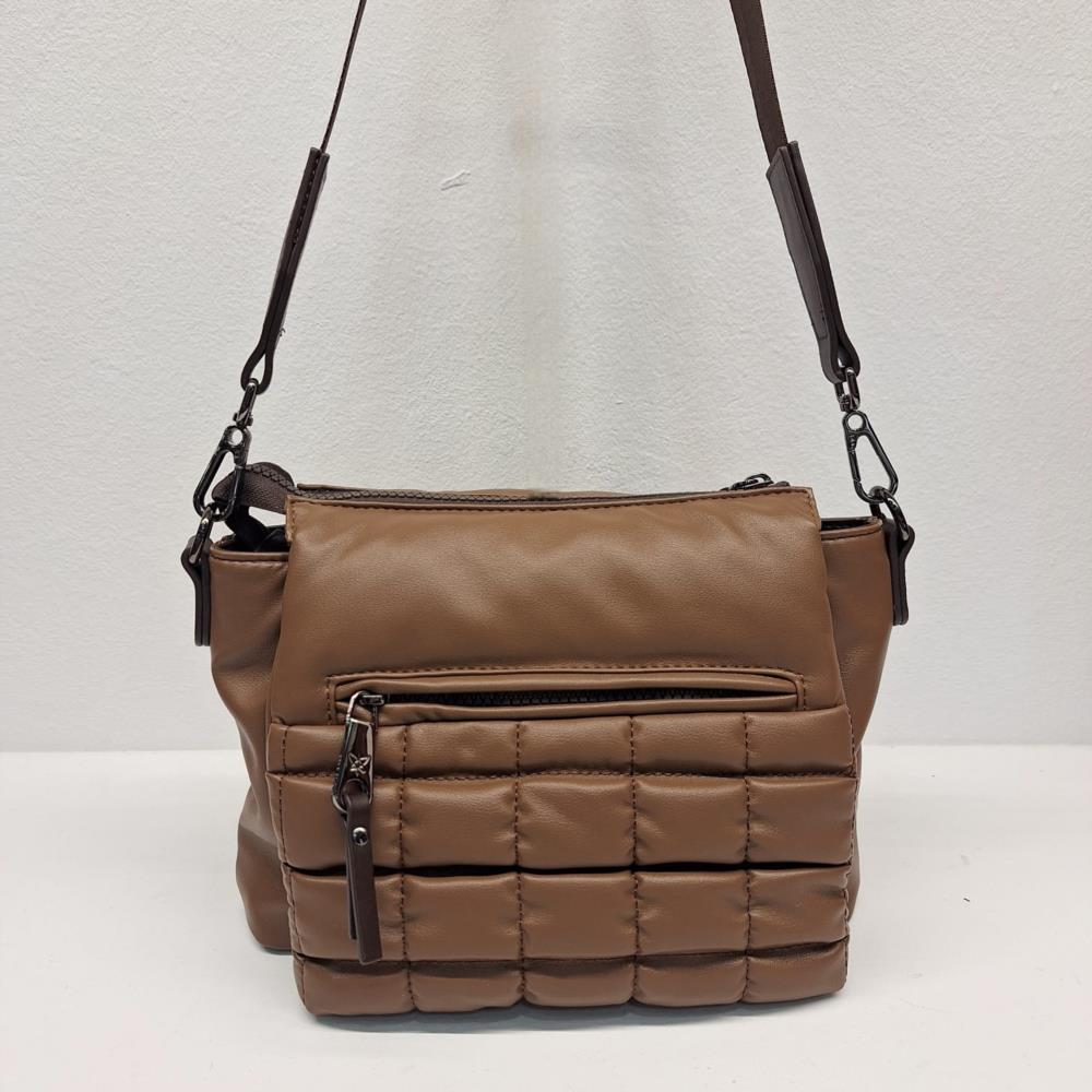Bolso bandolera acolchado cuadros Pepe Moll 252122 Victoria trasera