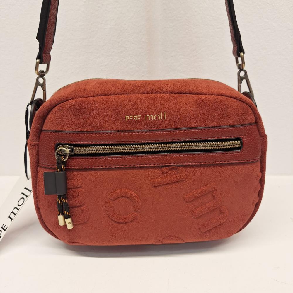 Bolso bandolera antelina lowi Pepe Moll 252343 Cayetana rojo ingles
