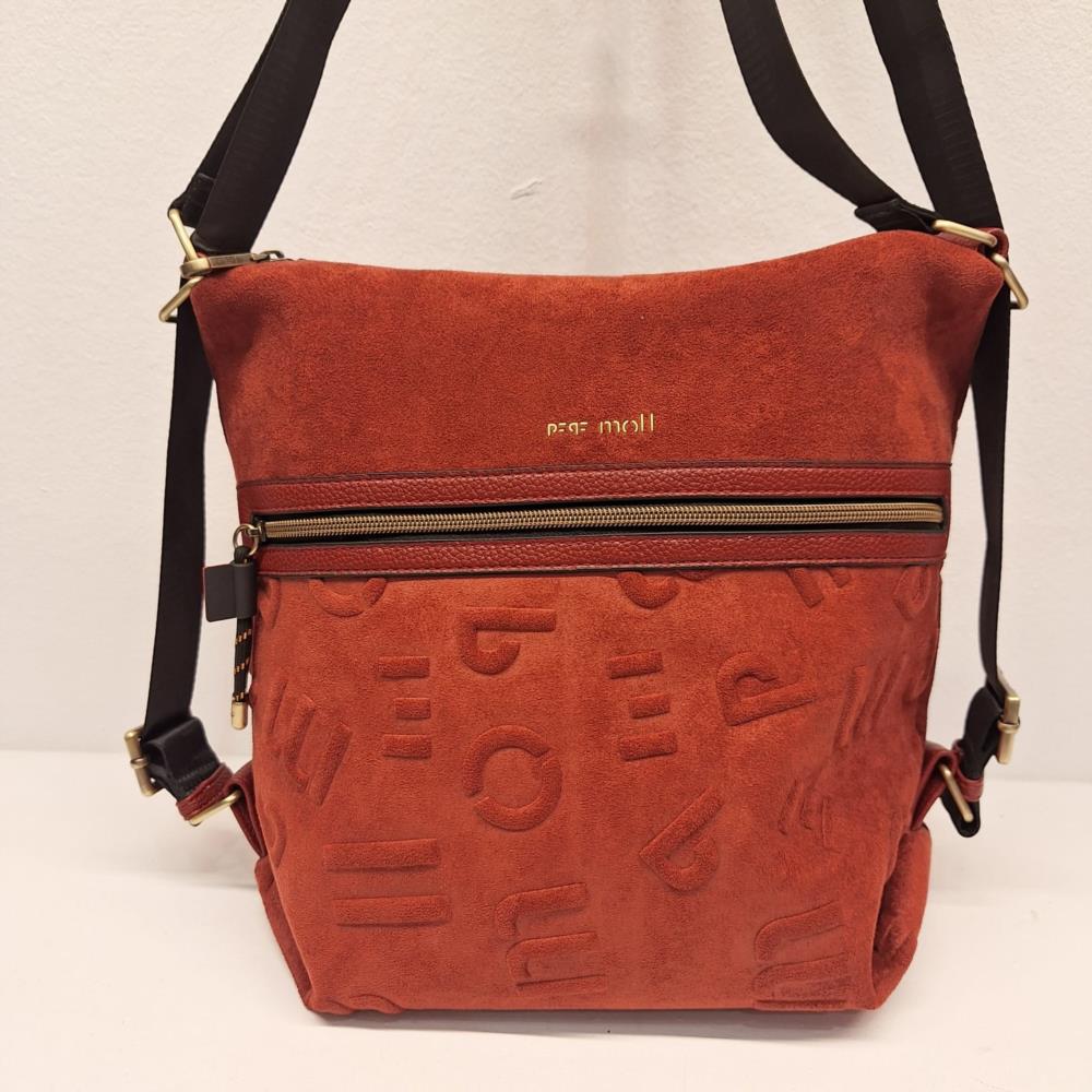 Bolso bandolera mochila vertical antelina Pepe Moll 252343 Cayetana