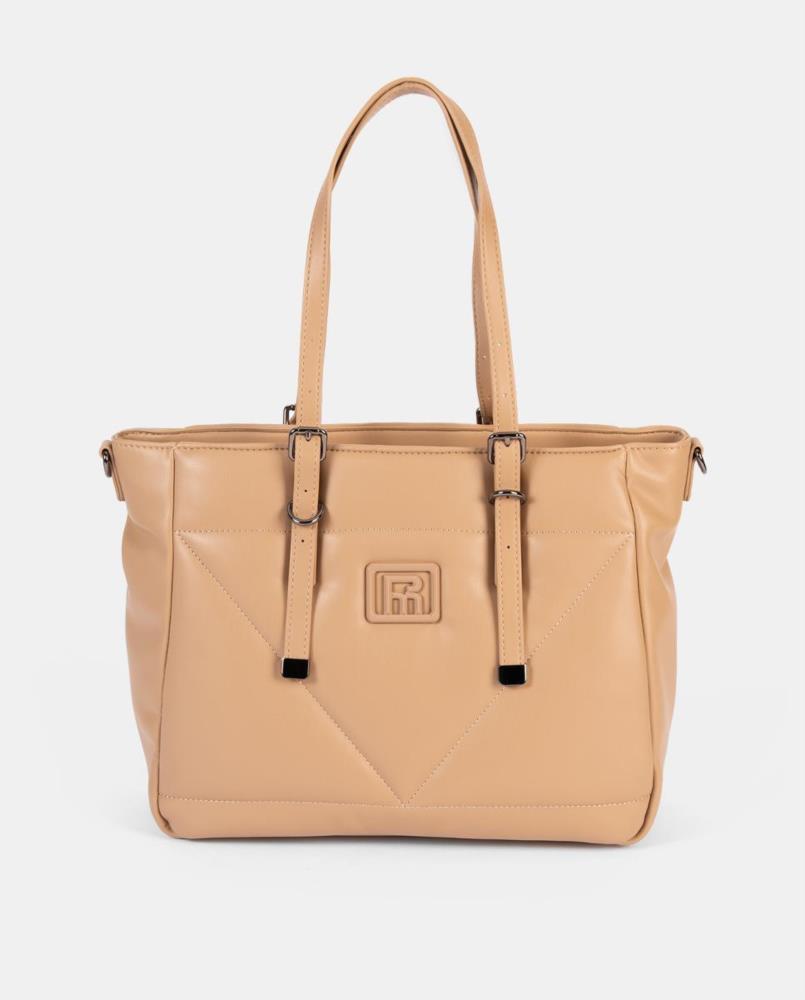 Bolso paquetero pequeño acolchado triangulo Pepe Moll Jessica arena