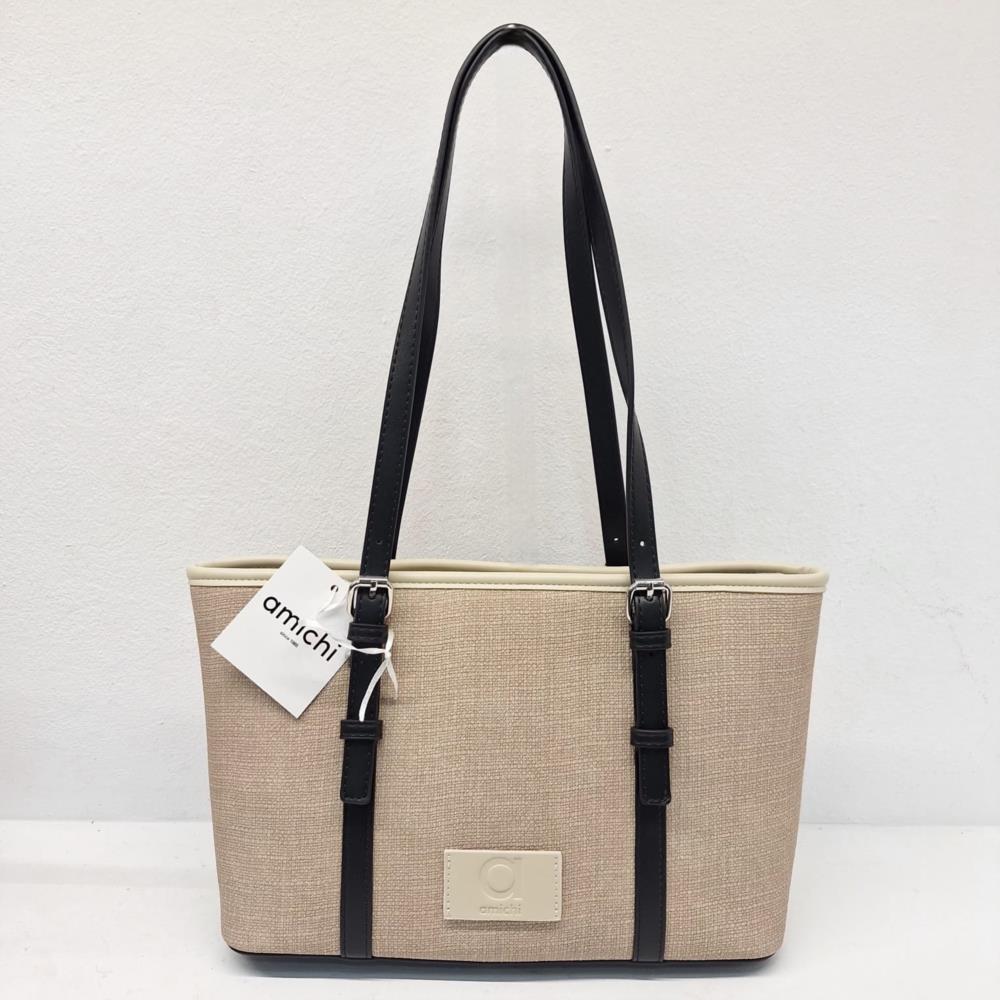 Bolso paquetero mediano lona engomado Amichi 2017004