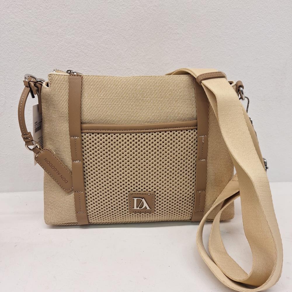 Bolso bandolera lona engomada malla Don algodón 7827004