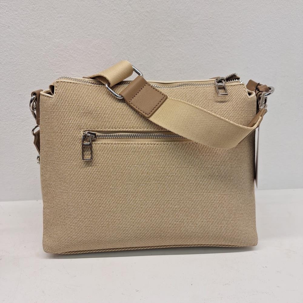 Bolso bandolera lona engomada malla Don algodón 7827004 trasera