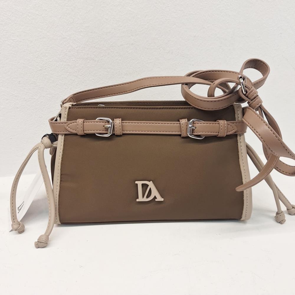 Bolso bandolera nylon Don algodón 78410 marrón