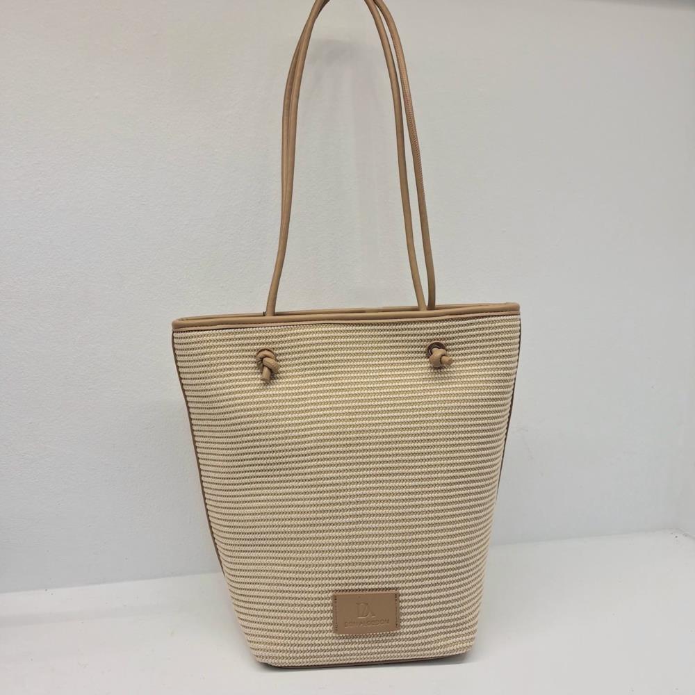 Bolso cubo vertical pajilla Don algodón 7813004