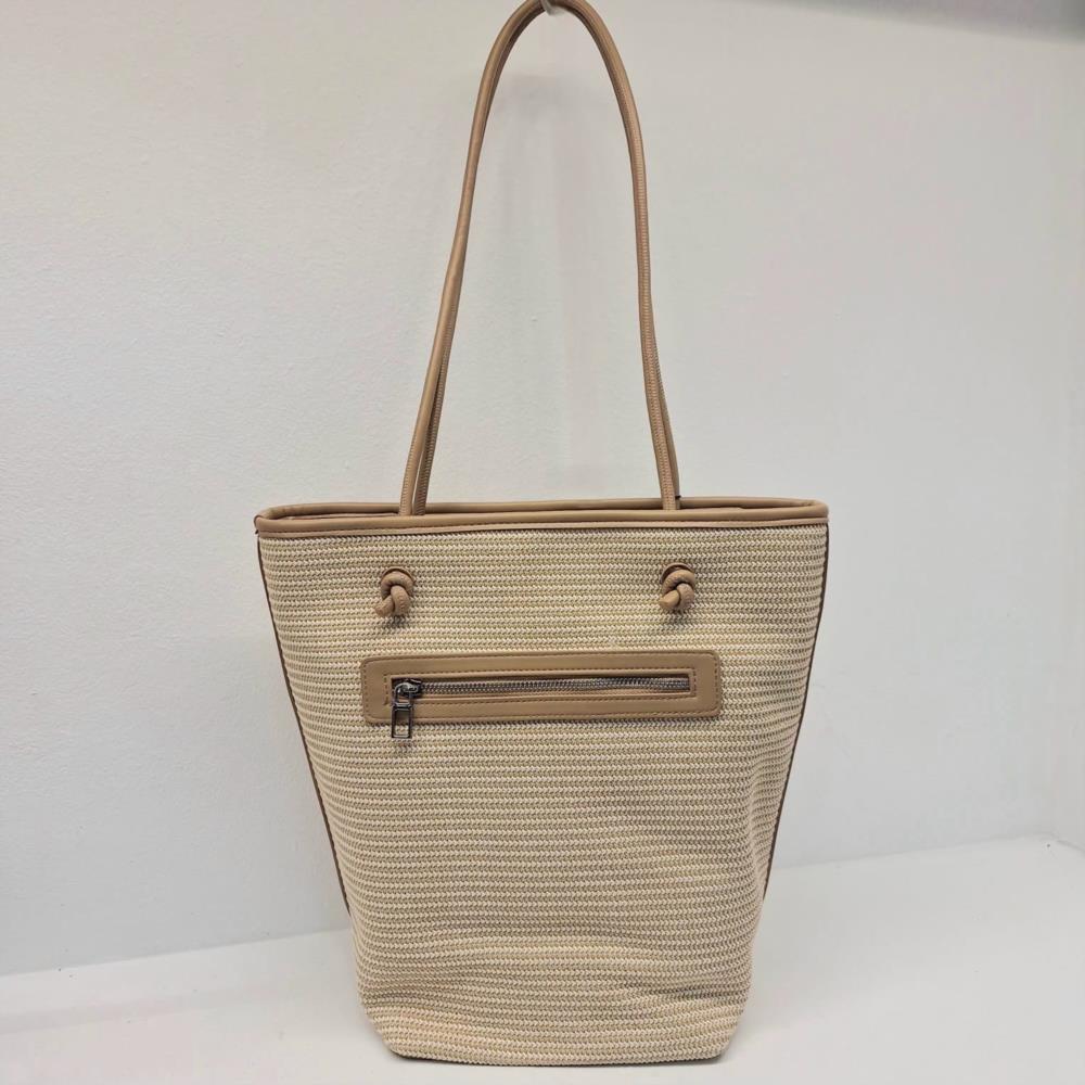 Bolso cubo vertical pajilla Don algodón 7813004 trasera