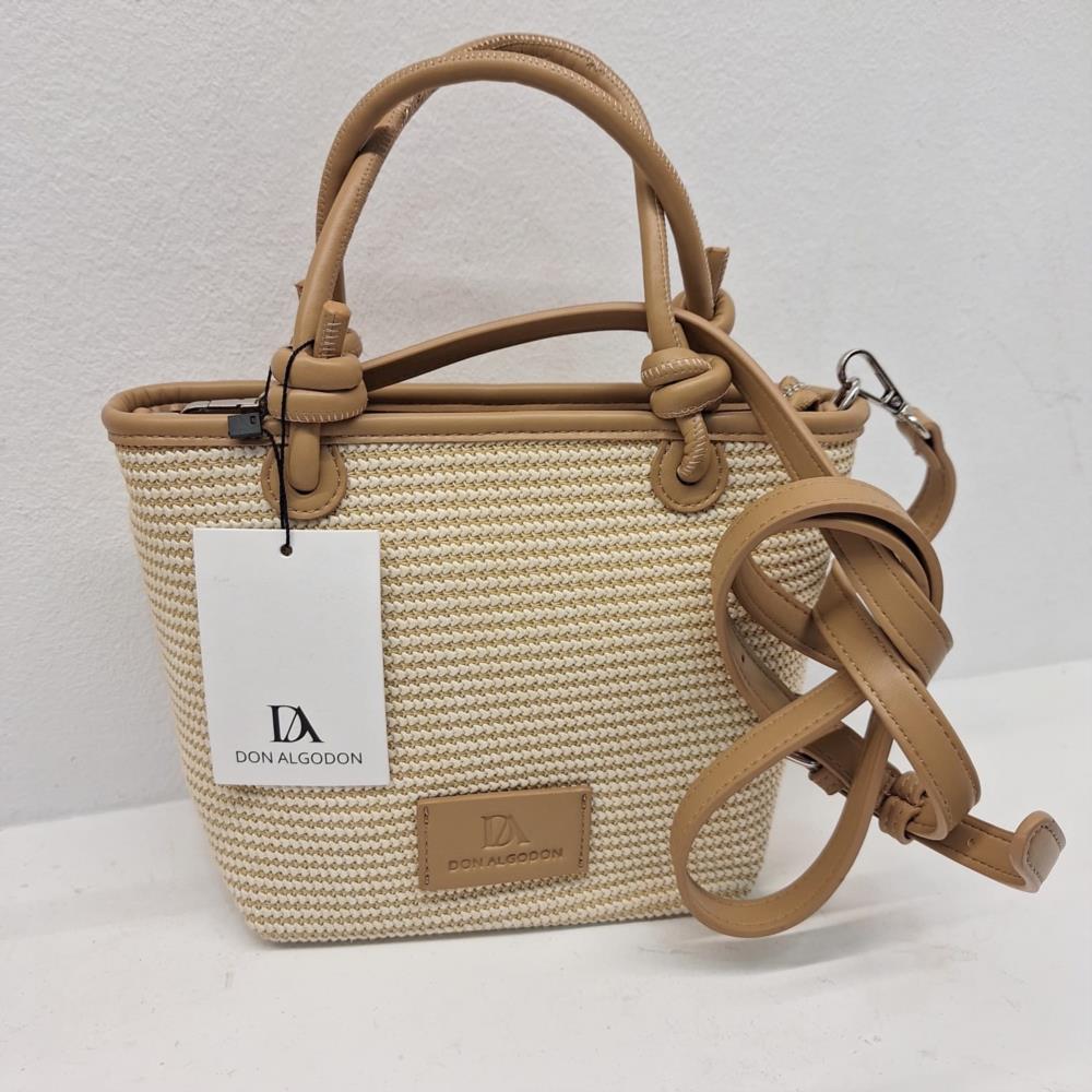 Bolso paquetero pequeño pajilla Don Algodón 7815005