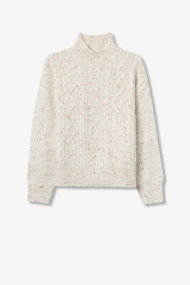 Jersey cuello perkins coletas y jaspe Tiffosi Hagall