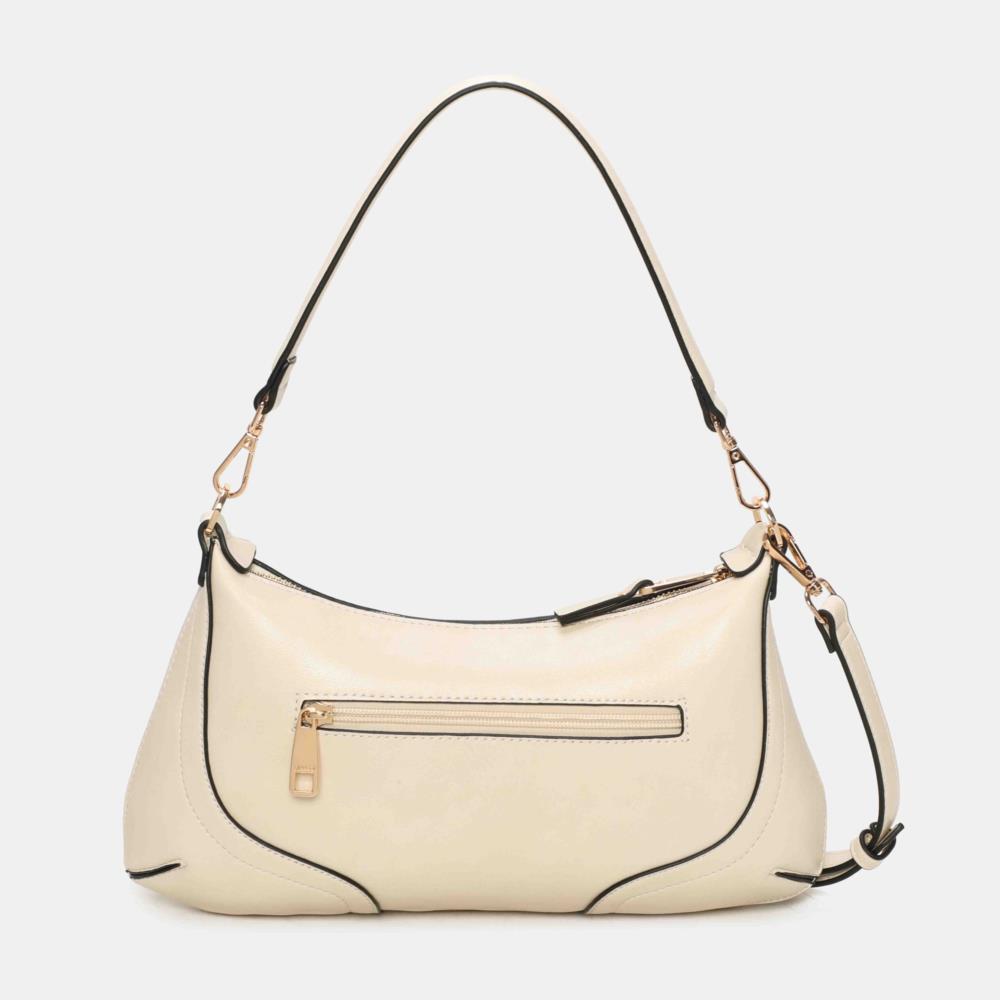 Bolso bandolera baguette estribo Binnari Lua hielo trasera