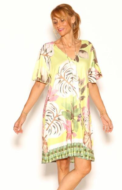 Vestido midi print forest Lemaille 26428