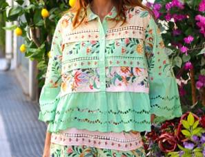 Blusa print romantic Lemaille 26436-1 