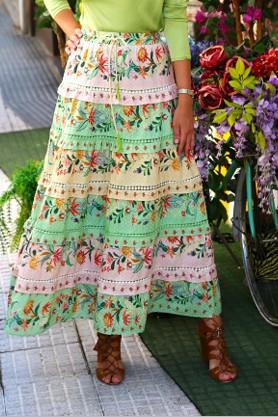 Falda print romantic Lemaille 26438