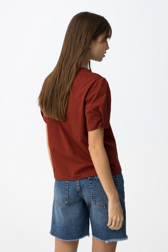Camiseta mujer calados con perlas Tiffosi Meda caldera trasera