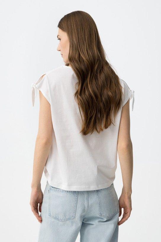 Camiseta manga con lazo cuadros Tiffosi Meloetta trasera