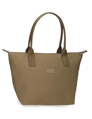 Bolso tote Grande nylon Longchamp Movom taupe