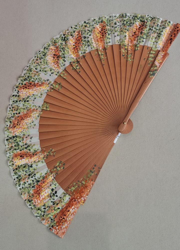 Abanico sapeli 23cm flores Raser
