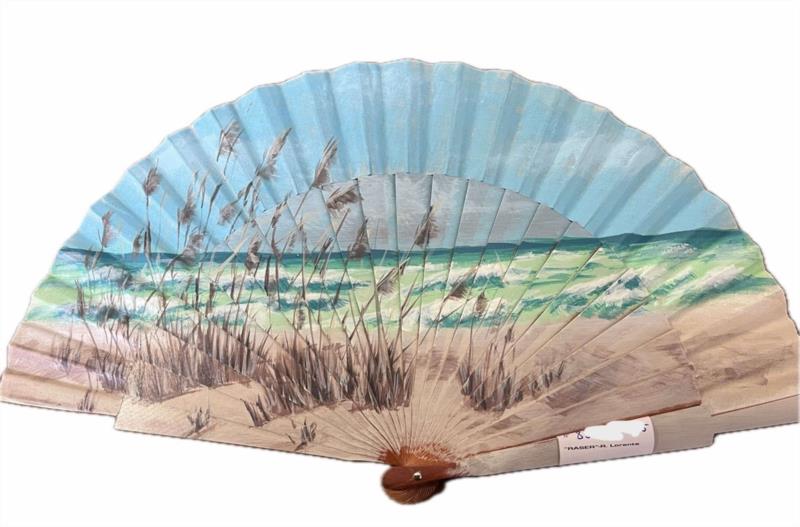 Abanico 23cm plumeros de la pampa Raser