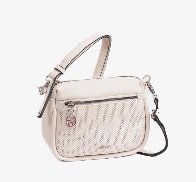Bolso bandolera lowi frontal punteado Matties 21068 Mellow beige