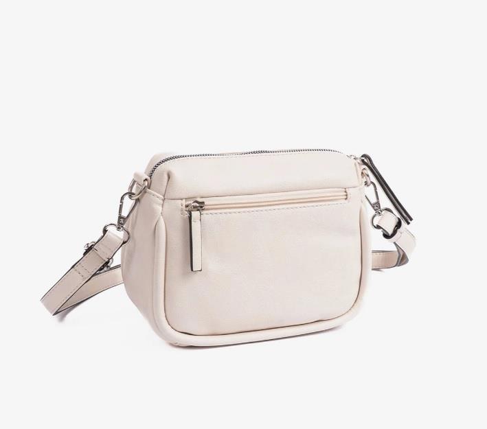 Bolso bandolera lowi frontal punteado Matties 21068 Mellow beige trasera