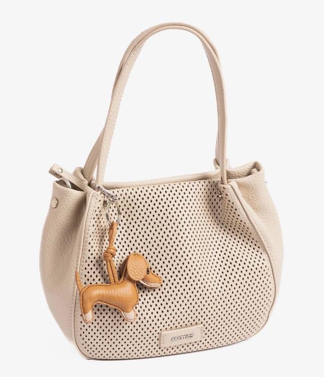 Bolso bombonera con calado frontal Matties 21062 Teckel arena